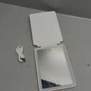 FUNTOUCH Rechargeable Travel Makeup Mirror with 72 Led Lights, Portable Lighted Beauty Mirror, 3 Color Lighting, Dimmable Touch Screen, Tabletop LED Folding Cosmetic Vanity Mirror (White)