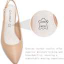 Greatonu Women's Kitten Heels Pointed Toe Slingback Dress Pumps Shoes, Size 10