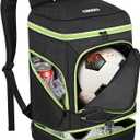Soccer Backpack,Soccer Bag with Ball Holder,Sport Equipment Bags Water resistant Includes Separate Cleat Fit Basketball Volleyball Football