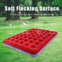 Onirii Queen Size Double Camping Air Mattress Bed with Air Pump,Inflatable Mattress,80"x 60"Thickened Portable Blow Up Air Mattress,Travel Sleeping Bed Pad for Camping Home Hiking