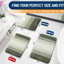 OLANLY Bathroom Rugs Mat 30x20, Extra Soft Absorbent Microfiber Bath Rugs, Rubber Backing, Quick Dry, Machine Washable Bath Mats for Bathroom Floor, Tub and Shower, Home Decor Accessories, Dark Green