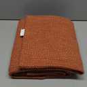 KOZYFLY Rugs for Entryway 3x5 ft Washable Area Rug Non Slip Rubber Backed Entry Rug Woven Indoor Door Mat Cotton Kitchen Rugs Floor Carpet for Entryway, Foyer, Backdoor, Orange/Tan