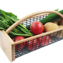Garden Hod Harvest Basket, Durable Wooden Gardening, Supply Suitable For Kitchen, Picnic And Outdoor Picking
