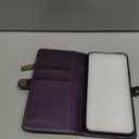 Defencase Compatible with Samsung Galaxy S22 5G Case Wallet with RFID Blocking Card Holder for Women Men, PU Leather Magnetic Snap Flip Zipper Strap Wallet Phone Case Fit for Galaxy S22 6.1", Purple