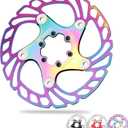 BUCKLOS IIIPRO 140mm 160mm 180mm 203mm Floating Bike Disc Brake Rotor with 6 Bolts, Mountain Bike MTB Stainless Steel Bicycle Disc Brakes Rotors for Road Bike/Ebike/BMX(Multicolour)