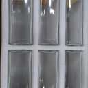 APT 1101 26 oz Glass Storage Jars with Bamboo Lid, set of 6, glass canisters with airtight lids, Clear jars with lids for Cookie, Candy, Tea, Coffee Bean and Rice (White)