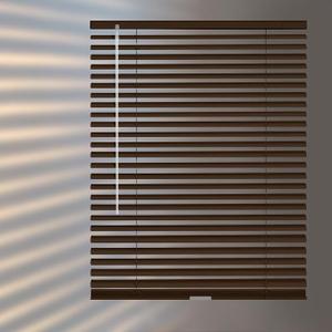 HIDODO Aluminum Mini Blinds for Windows Cordless Horizontal Window Shades for Light Adjustment, Metal Venetian Blinds Waterproof for Bedroom, Bathroom, 30" W x 64" H, Brown
