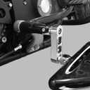 Passenger Footpegs Mount Kit Adjustable Highway Pegs Extension Brackets Male Mount Footpegs Clamp fit For Harley Sportster Dyna Softail Touring Road King Street Glide Road Glide Chrome