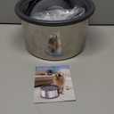 1.6 Gallon Dog Water Bowl, 6.5L/220oz Stainless Steel No Spill Water Bowl for Large Dogs, Super Large Capacity Splash Proof Pet Slow Drinking Water Bowl with Anti-Slip Mat for Mess Drinkers (Grey)