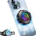 2-in-1 Magnetic & Clip-On Phone Cooler Semiconductor-Powered Gaming Cell Phone Cooling Fan Radiator for iPhone/Android/iPad/Tablet Ideal for Gaming, Video Calls, Live Broadcasting, and Vlogging