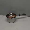 LIANYU 1QT Saucepan with Lid, 1 Quart Stainless Steel Saucepan, Small Pot Milk Soup Pan for Home Kitchen Restaurant, Long Heatproof Handle, Dishwasher Safe
