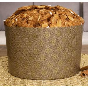 LOVARE 12oz Panettone Paper Mold - 12pcs, H 3.14x4.33 W (8cm x11cm) Kulich Mold - Round Panettone Paper Baking Molds - Pans Paper Panettone - Easter Bread Baking Forms (Silver)