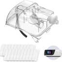 Universal Tubing Adapter for ResMed AirSense 11 & AirCurve 11 Machines, Compatible with SoClean CPAP Cleaner Machines, with 20 Pack Replacement Filter Kit for AirSense 11