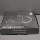 VOTON Black Kitchen Faucet with Pull Down Sprayer Pull Out Kitchen Sink Faucet Stainless Steel Commercial Spring Farmhouse faucets for Kichen Sink Camper Laundry Utility Rv Bar Sink Faucet