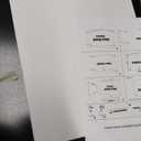 Glass Dry Erase Whiteboard,Monthly Calendar Whiteboard,18" x 24",Frameless Glass White Board for Home,School,Office,Blace Surface(GlassA-BK-4560)