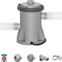 Bestway 330 GPH Filter Pump for Above Ground Swimming Pool with Type I Cartridge