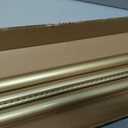 Tension Curtain Rod 41-126 Inch(4-10Ft),1.26'' Diameter,Long Heavy Duty Adjustable No Drill Shower Curtain Rod for Windows, Balcony, Room Divider Gold