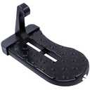 Car Door Step with Roof Rack Mount, 400lb Capacity, Aircraft-Grade Aluminum, Anti-Slip Surface, 6.3-inch Platform, Black