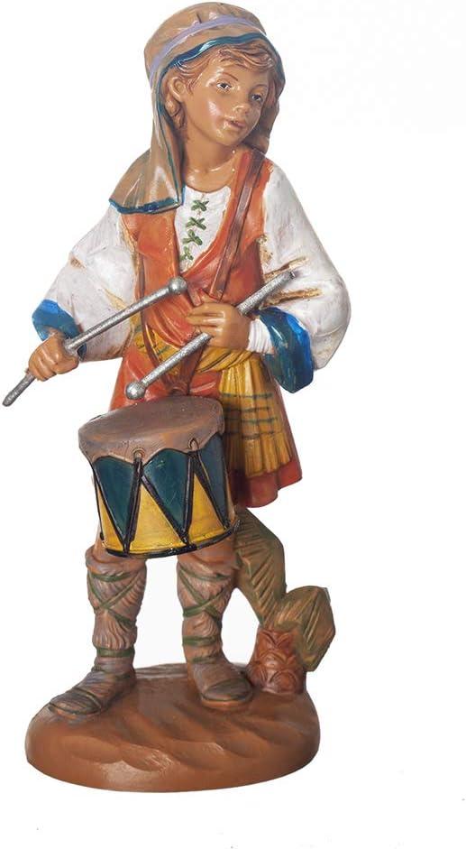 Fontanini by Roman, Jareth The Drummer Boy, 7.5" Scale Nativity Figure, Made in Italy