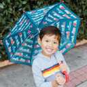 Wildkin Kids Umbrella – Rainproof Canopy, Curved Handle, Easy Hanging Design