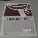 MEROKEETY Womens Trendy Spring Cut Out Tops 2026 Long Sleeve Boat Neck Y2k Slim Fit Casual Going Out T Shirts Blouses Clothes (S)