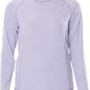 HODOSPORTS Rash Guard for Women UPF 50+ Swim Shirt with Pockets Sun Protection Shirts Lightweight Long Sleeve (Medium, Purple)