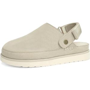 Women's Adjustable Comfy Suede Clogs with Strap Indoor Outdoor Goldenstar Platform Mules Slippers Clogs for Women (8)