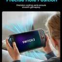 WEOTOO TPU Protective Case for Nintendo Switch 2 (2025), Ergonomic Anti-Slip Grip Cover, Shock-Absorbing Shell with Precise Cutouts, Full-Body Soft Case for Console and JoyCon - Clear Black