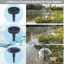 Pond Filter with Pump Fountain Kits, Submersible Pump Pond Fountain Koi Pond Filters for Outdoor Pond,3 Water Patterns Decoration Garden Pond Landscape,400GPH 110V Corded Electric
