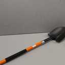 Heavy Duty Gardening Shovel, 56 Inch Round Blade with Fiberglass Handle (Orange)