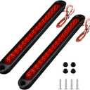 15 LED Trailer Brake Tail Light, LED Bar Stop Turn Tail Lights Waterproof Assembly Brake Strip Red Light for Marine Boats Golf Cart Offroad Truck RV UTV ATV (Red Lens)
