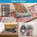 Non-Slip Carpet Stair Treads for Wooden Steps Indoor Set of 15 Pack 8" X 30" Peel and Stick Reusable Staircase Stair Runners Rugs, Soft Safety for Dogs, Kids & Elders, Stairway Grip, Red