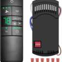 Universal Ceiling Fan Remote Control Kit Replacement for Hampton Bay Home Decorators Collection Hunter Harbor Breeze, 3-Speed Timer Light Dimmer Thermostatic Control, 2AAZPHD3/HD3 KUJCE10320/TR222A