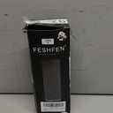 FESHFEN Claw Clip Short Ponytail Extensions - DIY Bendable Metals Fluffy Messy Bun Hair Piece Straight Synthetic Hairpieces Ponytail Extension for Women, Off Black