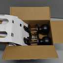 BESTTEN 2 Pack Door Knob with Lock and Key, Keyed Different Entry Door Knob, for Entrance and Front Door, Matte Black