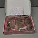 Long Pink Wavy Wigs for Women Middle Part Pastel Pink Wig 26 inch Natural Curly Synthetic Wig Heat Resistant Fiber Wigs for Daily Party Use