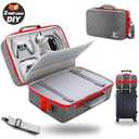 Carrying Case for PS5, Hard Shell Travel Carry Case Compatible with Playstation 5 Console, Thickened Protective Travel Bag w/ Shoulder Strap, for Console, Controllers, Headset, Gaming Accessories