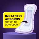 Poise Overnight Incontinence & Postpartum Pads for Bladder Leaks, 8 Drop Extra Coverage, 72 Count (2 Packs of 36)