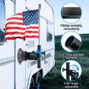 RV Flag Pole Holder, Electric Vacuum Suction Cup Flag Pole Mount for Car