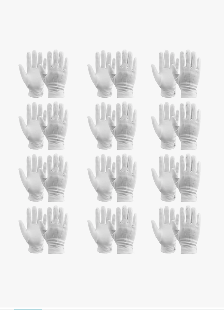 White Gloves White Gloves Women Costume White Gloves Men Cotton Gloves White Cotton Gloves