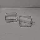 Set of 2 Stackable Storage Drawers - 7.8" Clear Plastic Drawer Storage, Acrylic Makeup Organizer, Desk Counter Cabinet Office Organizer, Bathroom Organizers and Storage (Square/Set of 2)