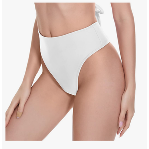 Women's Thong Rave Bottoms High Waisted Bikini Bottom High Cut Panties for Dance Festival Size XS