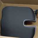 Seat Cushion for Office Chair, Wedge Car Seat Cushion, Memory Foam Truck Seat Cushion for Sciatica Tailbone Pain Relief, Long Driving, Coccyx, 17" x 17" x 5"