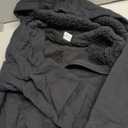 Amazon Essentials Women's Sherpa-Lined Fleece Full-Zip Hooded Jacket with Drawstring (Large, Black)