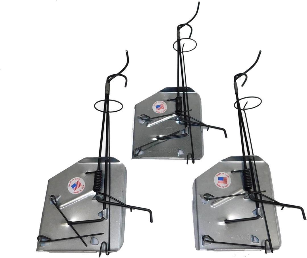 Cinch Gopher Trap Kit  Professional-Grade, Heavy-Duty Reusable Trap System for Mole and Small Rodents | Easy Set, No Chemicals, Ideal for Lawns, Gardens, and Farms | Made in USA (3 Medium)