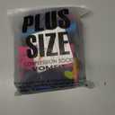 4 Pairs Plus Size Compression Socks for Women & Men, Extra Wide Calf 20-30 mmhg Knee High Compression Stockings for Circulation Swelling Support (2X-Large)