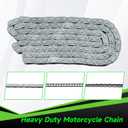 T8F Chain 134 Link Drive Chain Breaker Compatible with SYX Moto 50cc Dirt Bike Mototec SSR X-pro Coolster 47cc 49cc 2 Stroke Engine Pocket Rocket Pit Bike Mini ATV Quad 4 Wheeler Go Kart Parts