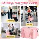 Duffle Bag for Travel, Carry-on Travel Bag with Trolley Sleeve, Sport Gym Bag for Women, Overnight Bag for Men, Hospital Bag for Labor and Delivery (Pink)