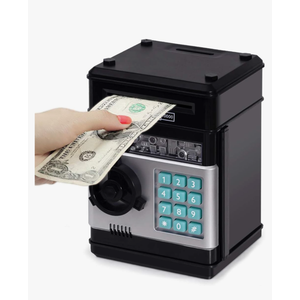 Refasy Piggy Bank Cash Coin Can ATM Bank Electronic Coin Money Bank for Kids Age 3-12, Money Savings Box Mini ATM Coin Bank Toys Gifts for 3 4 5 6 7 8 9 10 11 12 Year Old Boys Girls