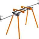 BORA Universal Miter Saw Stand with Quick Release Tool Mounting System- Portable Miter Saw Stand 500 Lbs Max Weight Load - 34-inch Height with Outrigger Arms Up to 114 Inches - PM-4000, Orange